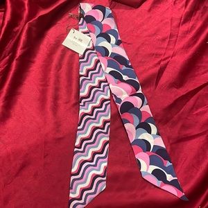 COACH Signature Silk Skinny Scarf Twilly